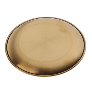 Eco-Friendly Stainless Steel Round Plate Great Price BPB Roast Meat and Fruit Tray with Gold Dining Plate <b>for</b> Restaurant Use - Product Image 4