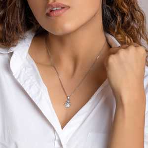 Colgante artístico hecho a mano de Ganpati en plata con acabado plateado, cadena de caja duradera, joyería para mujer para ocasiones festivas. - Product Image 4