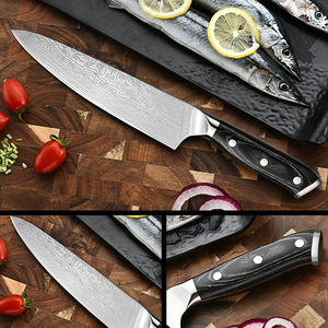 Cuchillos de cocina japoneses con mango de madera de acero inoxidable, servicio OEM y ODM personalizado de alta calidad al por mayor, cuchillos de Chef - Product Image 4