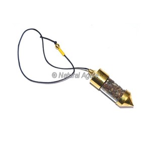 Tienda para péndulos de piedra curativa con cadena de Chakra Siente cualquier piedra Péndulos de cámara con cadena de Chakra Siente cualquier piedra - Product Image 6
