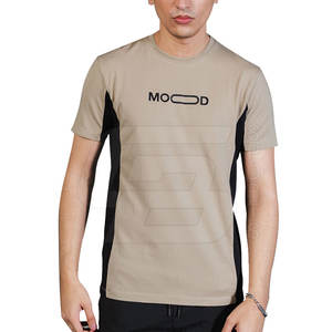 เสื้อยืดผู้ชาย2024ออกแบบได้ตามต้องการฤดูร้อนเสื้อยืดออกกำลังกายมีกระเป๋าระบายอากาศได้พร้อมโลโก้ทรงโอเวอร์ไซส์เสื้อยืดสีพื้นแขนสั้น - Product Image 1