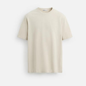 T-shirt 100% coton à manches courtes et col en O pour hommes, séchage rapide, forte demande, design personnalisé, coupe régulière unie - Product Image 1