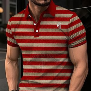 2024 nouveauté haute qualité hommes à manches courtes polos Logo personnalisé vêtements de golf maillot usine directe surdimensionné solide - Product Image 2