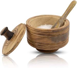 กล่องเกลือทำจากไม้อาคาเซีย,กล่องใส่น้ำตาลไม้ปรุงรสกล่องเก็บเกลือ - Product Image 4