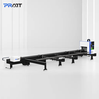 Mesin Pemotong Pipa Logam CNC Laser Serat Semi Otomatis Berkualitas Tinggi Pratt untuk Profil Bulat, Persegi, dan Persegi Panjang