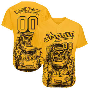 Two-Button Baseball Jersey OEM Sportswear with Custom Graphics and Embroidered Branding Options - Product Image 1