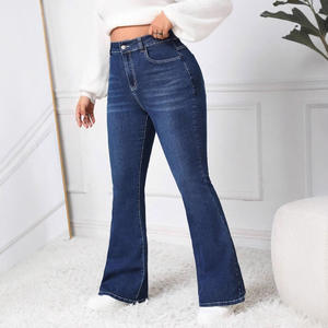 Four Seasons New Embroidered <b>Jeans</b> <b>Women's</b> New Stretch High Waist Washed Pants Casual Long Pants - Product Image 6
