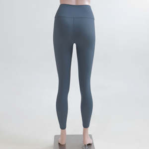 <b>High</b> Quality Elastic <b>Waist</b> Spandex Nylon <b>High</b> Rise <b>Leggings</b> <b>Leggings</b> For Women Gym Hot Selling Women's V-Shape Elastic <b>Waist</b> - Product Image 1