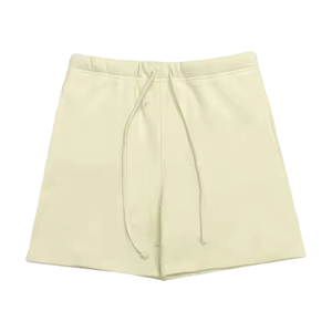 Cotton Terry Gym <b>Shorts</b> For <b>Men</b> Custom Made Breathable Knit Joggers Summer Fleece <b>Shorts</b> <b>With</b> <b>Elastic</b> <b>Waist</b> Urban Street Wear - Product Image 1