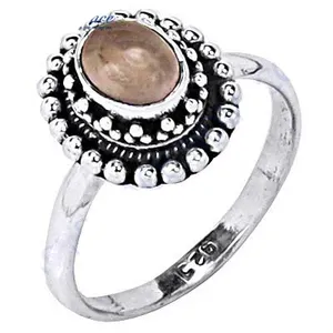 Bague statement en argent sterling 925 pour femmes, bohème, romantique, délicate, ovale, pierre précieuse, turquoise naturelle, cadeau - Product Image 2