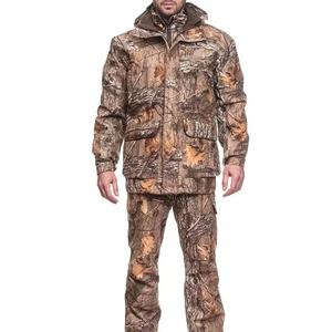 Ensemble de vêtements de chasse tactiques pour hommes, en velours côtelé, respirant et anti-humidité, pour l'été, avec logo personnalisé imprimé, polyester/coton - Product Image 4
