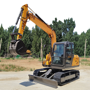 Mini-excavatrice sur chenilles, pese 6 tonnes en état de marche, excavatrice compacte pour la construction, l'agriculture et l'aménagement paysager - Product Image 5