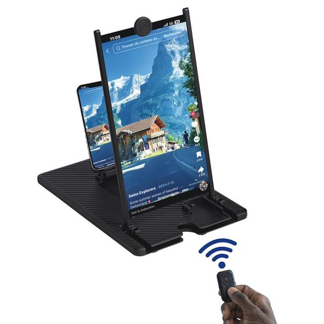 New 14'' Vertical Screen Phone Magnifier With Remote Control Ultra HD Mobile Screen Projection Amplifier Desktop Stand Blu-ray