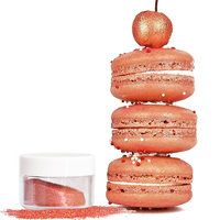 Paillettes Comestibles de Haute Qualité Non Toxiques de Qualité Alimentaire - Poudre Scintillante Fine pour la Pâtisserie Commerciale, les Desserts de Fête, l'Art de la Gelée et la Confiserie