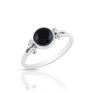 Fine Jewelry Factory Wholesale Price 925 Sterling Silver Black Onyx Gemstone Best Selling Handmade Classics Design Stacking <b>Ring</b> - Product Image 1