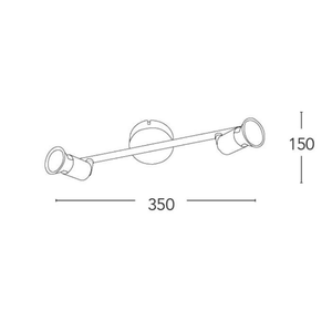 Luci a Spoon a LED regolabili Gu10x2 230V - Product Image 2