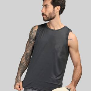 Débardeur de sport décontracté pour homme avec logo personnalisé - Respirant, séchage rapide, 100% coton, vêtements de sport - Product Image 4
