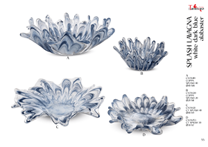 Tammaro Home Splash Lavagna Murano Glass Décoration d'intérieur de luxe Design artisanal italien haut de gamme - Product Image 2