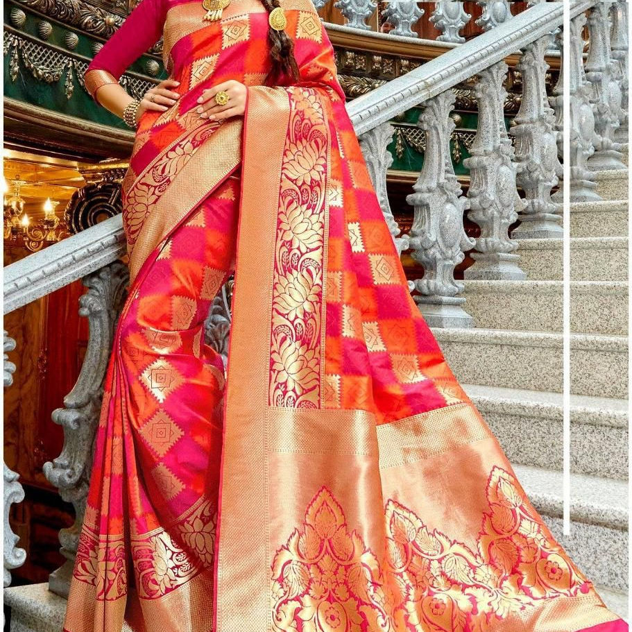 Latest Raw Silk Sarees Elegant Durable Women Wear