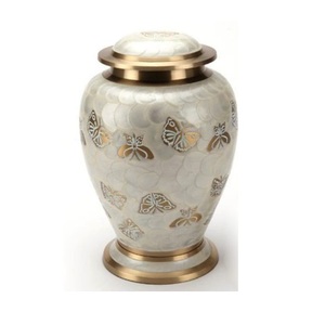 โกศใส่เถ้ากระดูกสำหรับมนุษย์โกศสีน้ำเงินแบบทำมือสีคลาสสิก - Product Image 4