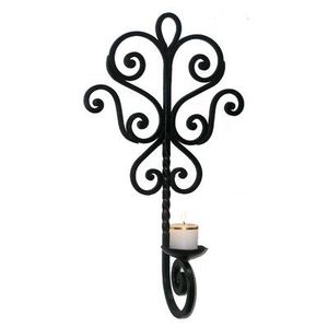 Bougeoir en métal Ensemble élégant de 2 bougeoirs pilier en fer forgé pour dîner aux chandelles Décoration de mariage Fournitures de fête - Product Image 6