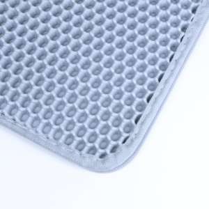 FADE PE Doppelschicht-Katzenstreu matte Wasserdichte und urins ichere Haustier matte und-polster Rutsch fester, leicht zu reinigender Teppich für Tiers treu - Product Image 2