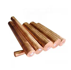 Barra de cobre de 8mm de diámetro, 99.9% cobre puro, C1100, 2mm, 3mm, 6mm, 16mm