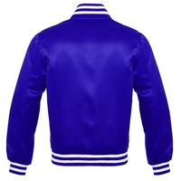 Blouson Bomber d'Hiver en Satin pour Homme Silo Sports OEM, Col Montant, Style Urbain Tendance, Design Baseball Letterman, Coupe-Vent et Respirant