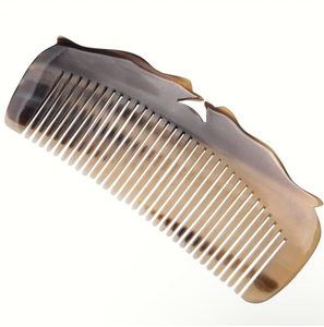 Peigne en corne de buffle pour le soin des cheveux Peigne en corne naturelle de taille personnalisée élégante de cheveux Peigne à cheveux de soins de santé - Product Image 3