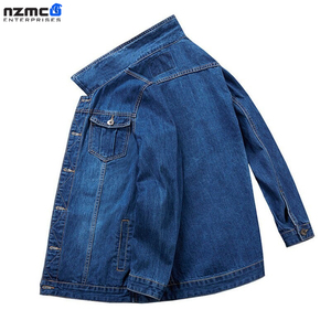 แจ็กเก็ตผ้ายีนส์สำหรับผู้ชาย, เสื้อแจ็กเก็ตยีนส์คอปกขนเฟอร์แฟชั่นลำลองกันลมเสื้อโค้ทอบอุ่นหนาผ้าย้ทยาวและย้อมสีอ่อน - Product Image 3