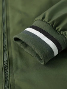 Veste bomber noire pour homme de haute qualité, best-seller, vestes bomber personnalisables - Product Image 3