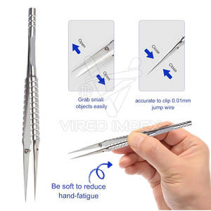 Pince à épiler à micro-pointe en acier inoxydable, pince à épiler à micro-pointe la plus vendue, pince à épiler à micro-pointe nouvelle arrivée - Product Image 2