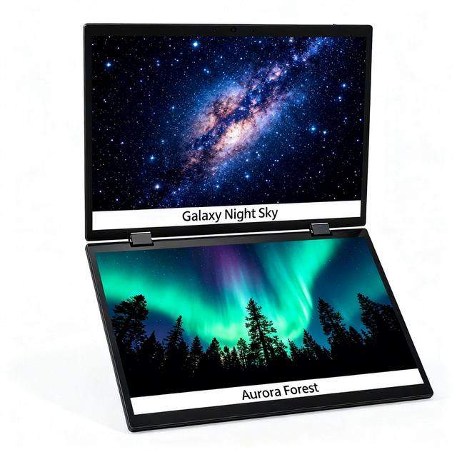 2026 Cheap Price Dual Lcd Screen Extended with Metal Bracket Stand Portable Triple Monitor for Laptop