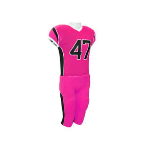 ชุดเครื่องแบบอเมริกันฟุตบอลสีดำสีม่วงกางเกงบุผ้าเจอร์ซี่กางเกงขาสั้นผ้าโพลีเอสเตอร์มีความทนทานต่อการเย็บระบายอากาศแห้งเร็ว - Product Image 5