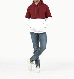 Sweats à capuche brodés personnalisés de style streetwear d'hiver pour hommes, conception personnalisée OEM, couleur unie, coupe classique - Product Image 1