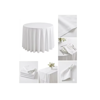 Linge de table en coton 100% pur, tissé, design simple et élégant, tissu doux et écologique de qualité supérieure pour salle à manger