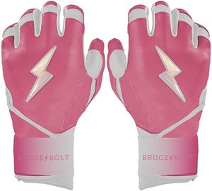 Guantes de Bateo Bruce Bolt de Cuero Cabretta de Primera Calidad, Diseño de Puño Corto 100% Calidad - Product Image 1