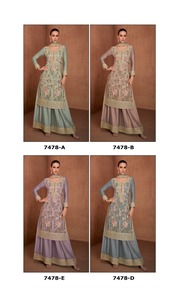 Salwar Kameez élégant pour les femmes costume confortable à porter au quotidien avec Dupatta vêtements ethniques à la mode pour le bureau et l'utilisation décontractée - Product Image 2