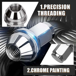 น็อตล้อเหล็กแบบชิ้นเดียว Vypart OEM 14x2 สำหรับ F150 ปี 2000-2014 พร้อมสลักล้อเหล็ก - Product Image 6