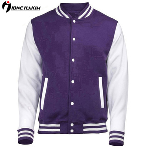 Chaqueta universitaria con revestimiento de lana para hombre, estampado de logotipo personalizado, transpirable, de secado rápido, informal, ropa de calle, deportes de invierno universitarios, cuello levantado - Product Image 4