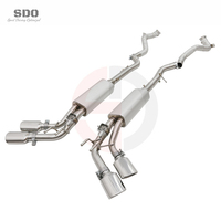 Tubo de Escape Recto Pulido Tipo Espejo SDO T304 y Sistema de Escape Completo Catback para Mercedes-Benz G63 AMG W463 5.5T 2013-2018