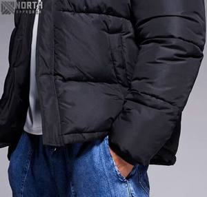 Chaqueta acolchada al por mayor, chaqueta acolchada de invierno acolchada ligera personalizada, chaqueta holgada de gran tamaño a prueba de viento con capucha para hombre - Product Image 4