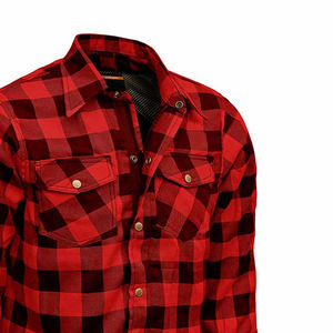 Camisa protectora totalmente forrada de franela para moto a la venta/camisa de moto fabricante de la mejor calidad de color sólido - Product Image 5