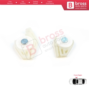 BWR5393+BWR1063 Front Right Window Regulator Repair Corner Cable <b>Roller</b> Pulley <b>Clips</b> Pin Set 1+2 for Doblo MK1 MPV Van 119 223 2 - Product Image 3