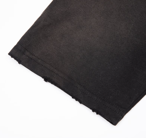 Camiseta gruesa de algodón para hombre, estilo oversize, con cuello redondo y hombros descubiertos. - Product Image 6