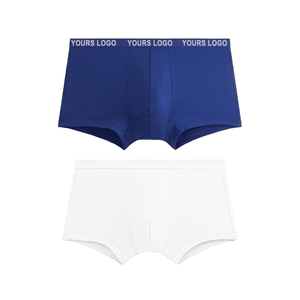 Boxer de alta calidad para hombre, hermosa puntada, diseñador de ropa para hombre, 100% algodón, logotipo personalizado, ropa interior para hombre, proveedor de tiro bajo - Product Image 1
