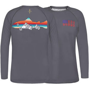 Chemises de pêche respirantes pour hommes, dernière conception personnalisée, vente en gros, à manches longues, protection solaire, UV UPF 50 + - Product Image 2