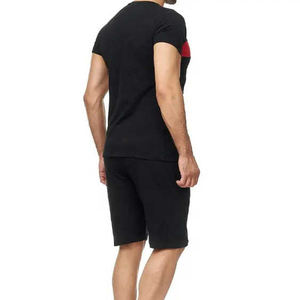 Échantillon gratuit Ensemble de t-shirts streetwear d'été pour hommes, tricoté et respirant, ensembles de t-shirts imprimés de sports d'équipe de football pour hommes - Product Image 2