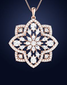Floral Style VVS D Color Lab Grown Diamond 925 Sterling Silver Plated Pendant Cuban Link <b>Chain</b> Necklace Hip Hop <b>Iced</b> Gift Women - Product Image 3