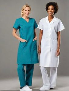 Batas de Laboratorio de Polialgodón Blancas de Lujo Unisex al por Mayor, Uniformes Personalizables para Médicos y Enfermeras, Modelo OEM PP - Product Image 2